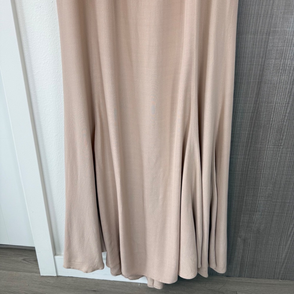 Reformation Champagne Off Shoulder Gardner Maxi Dress Gown Sweetheart Size 4‎ - Picture 8 of 14